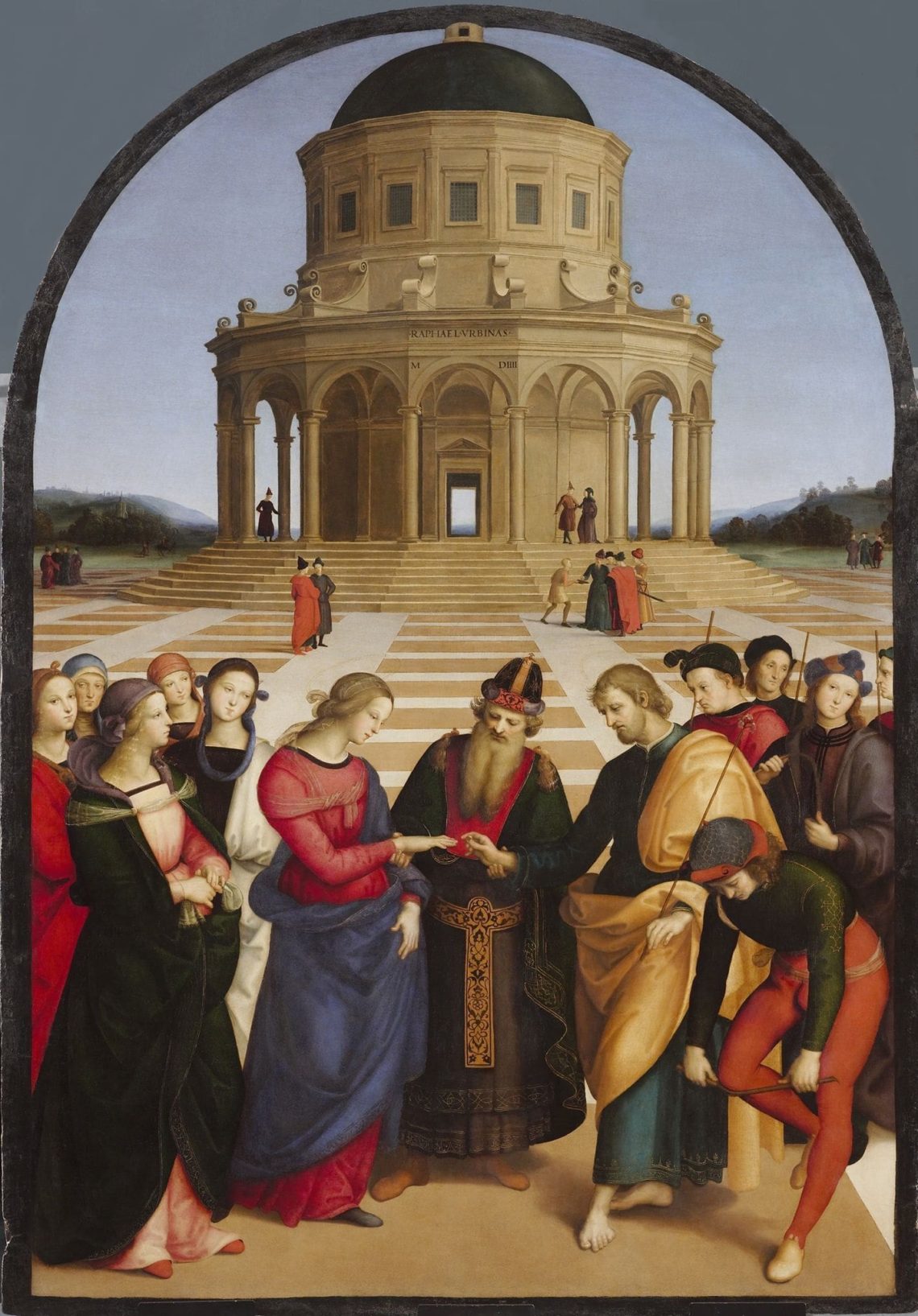 Casamento da Virgem de Raffaello Sanzio