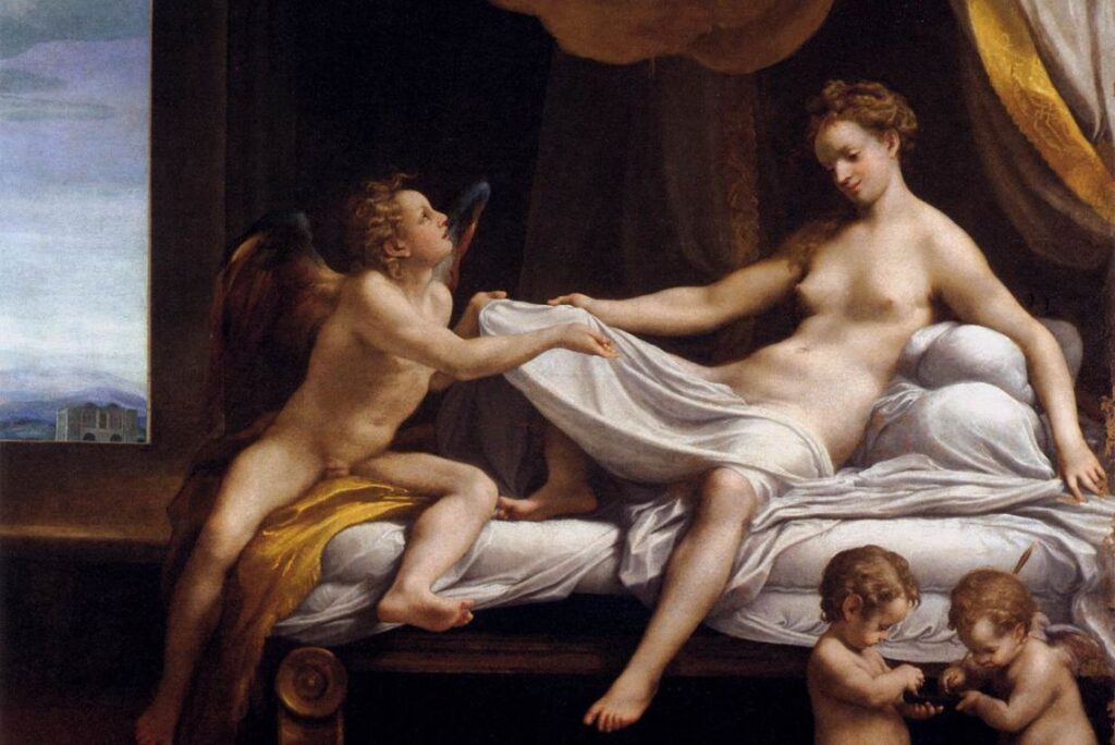 Danae, por Correggio - Galeria Borghese, Roma. 