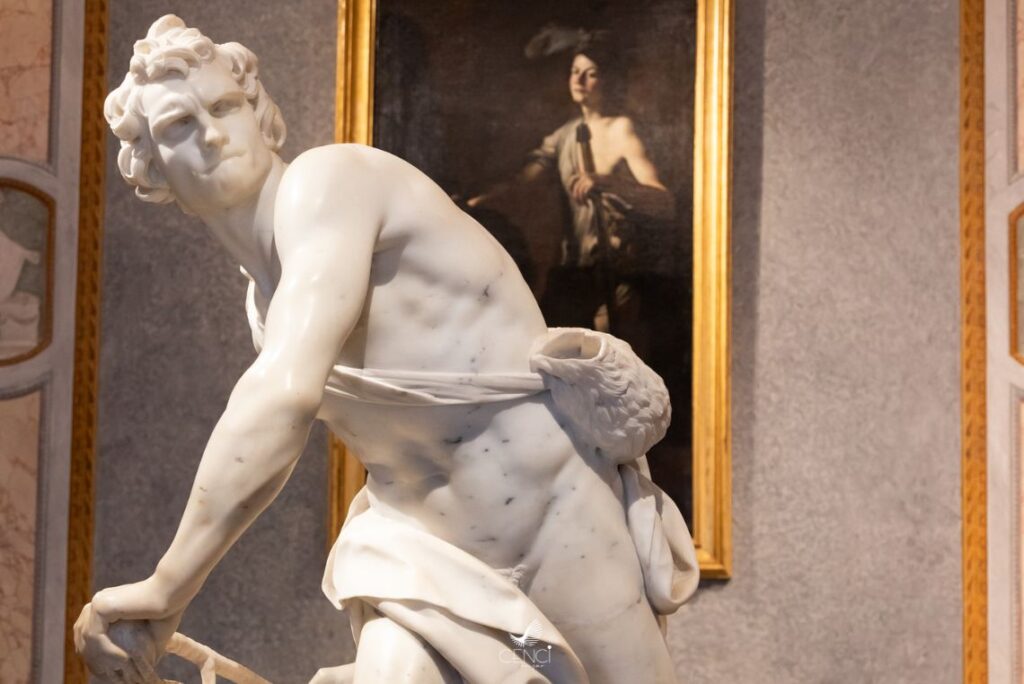 Davi, de Gian Lorenzo Bernini - Galeria Borghese, Roma. 